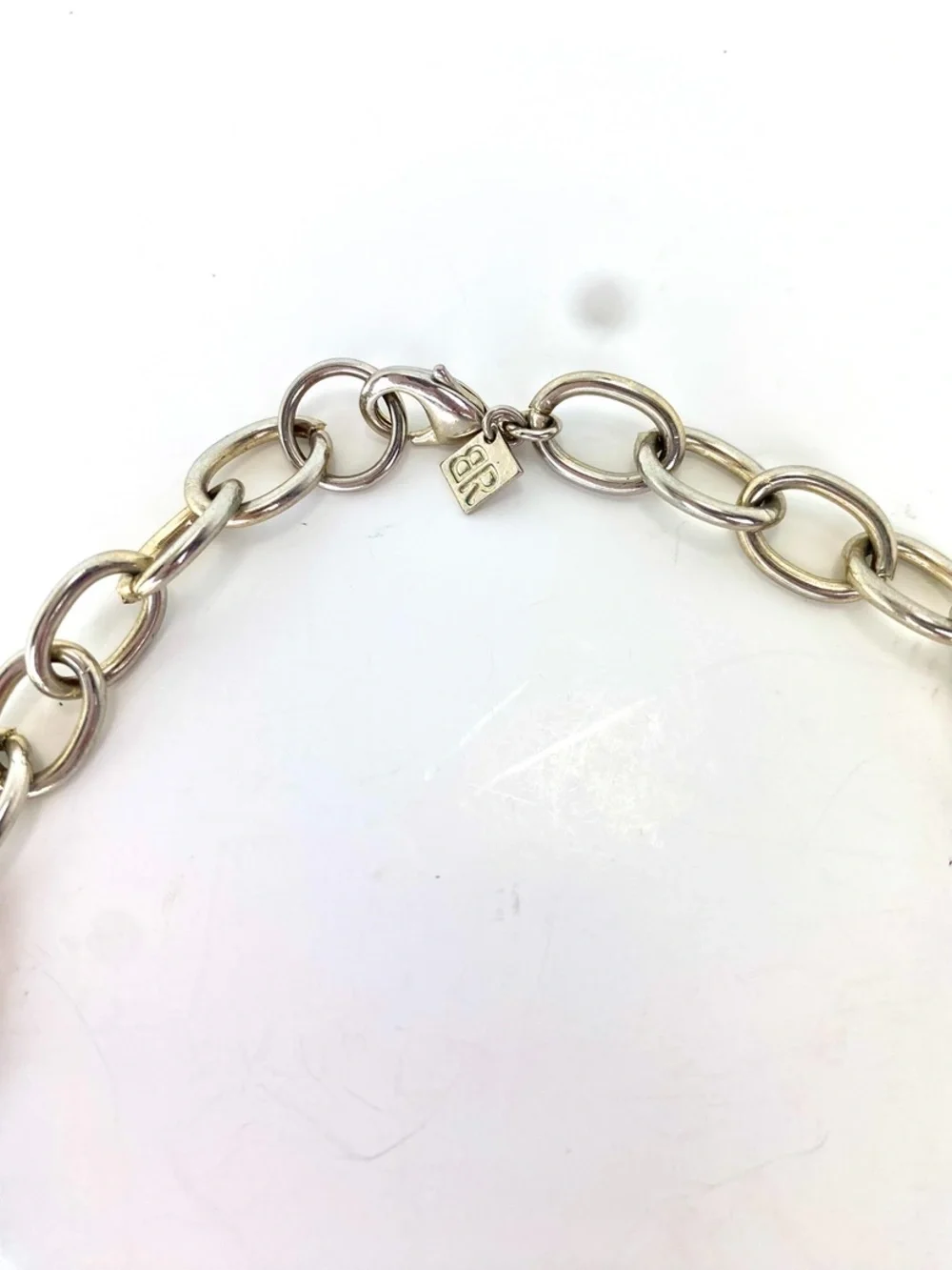 Banana Republic Chunky Silver-Tone and Tortoiseshell Link Statement Necklace